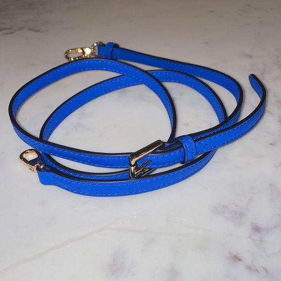 NEW without tags Tory Burch Emerson Crossbody Blue Purse with removable strap - Picture 3 of 12